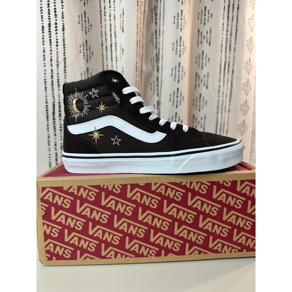 Vans Shoes - Vans Womens Filmore Hi Embroidery Celestial Size 8.5 Skate 90s Sun Moon Retro
